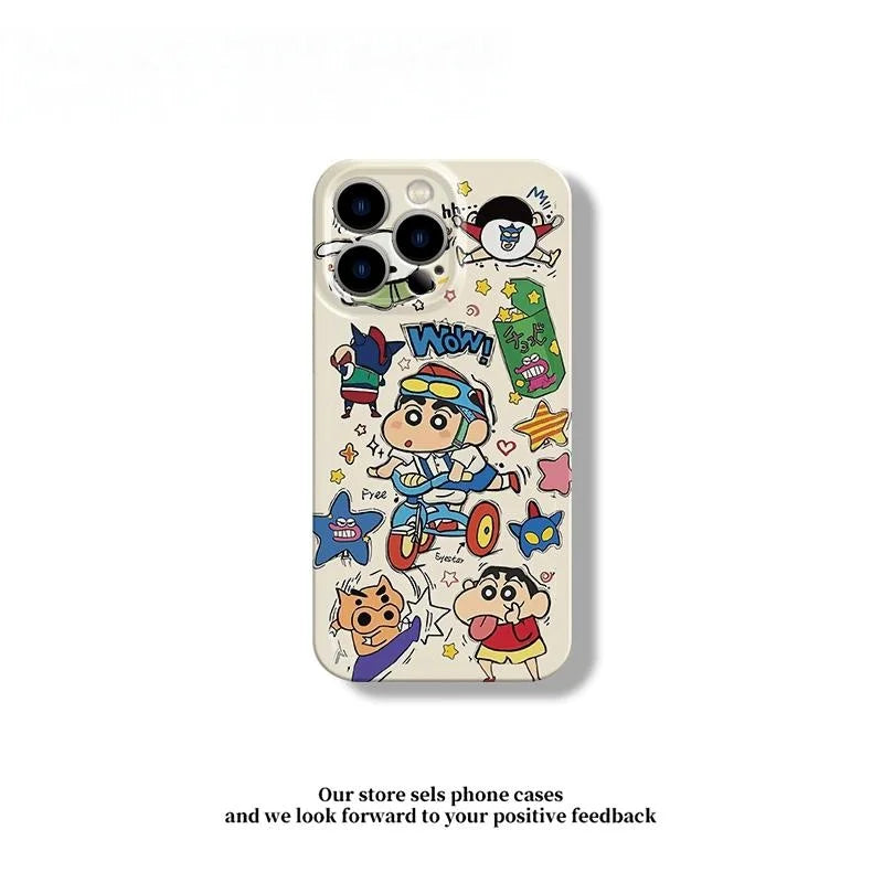 Bicycle Crayon Shin-Chan Phone Case For iPhone