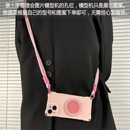 Crossbody Lanyard Phone Holder Case For iPhone