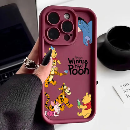 Winnie Piglet Tigger Cartoon Phone Case For iPhone