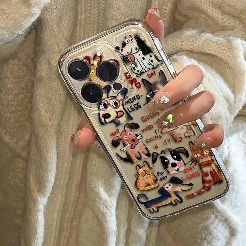 Cartoon Abstract Puppy Phone Case