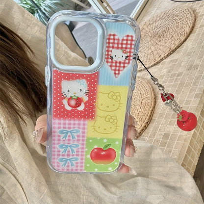 Colorful Hello Kitty Love Heart Phone Case