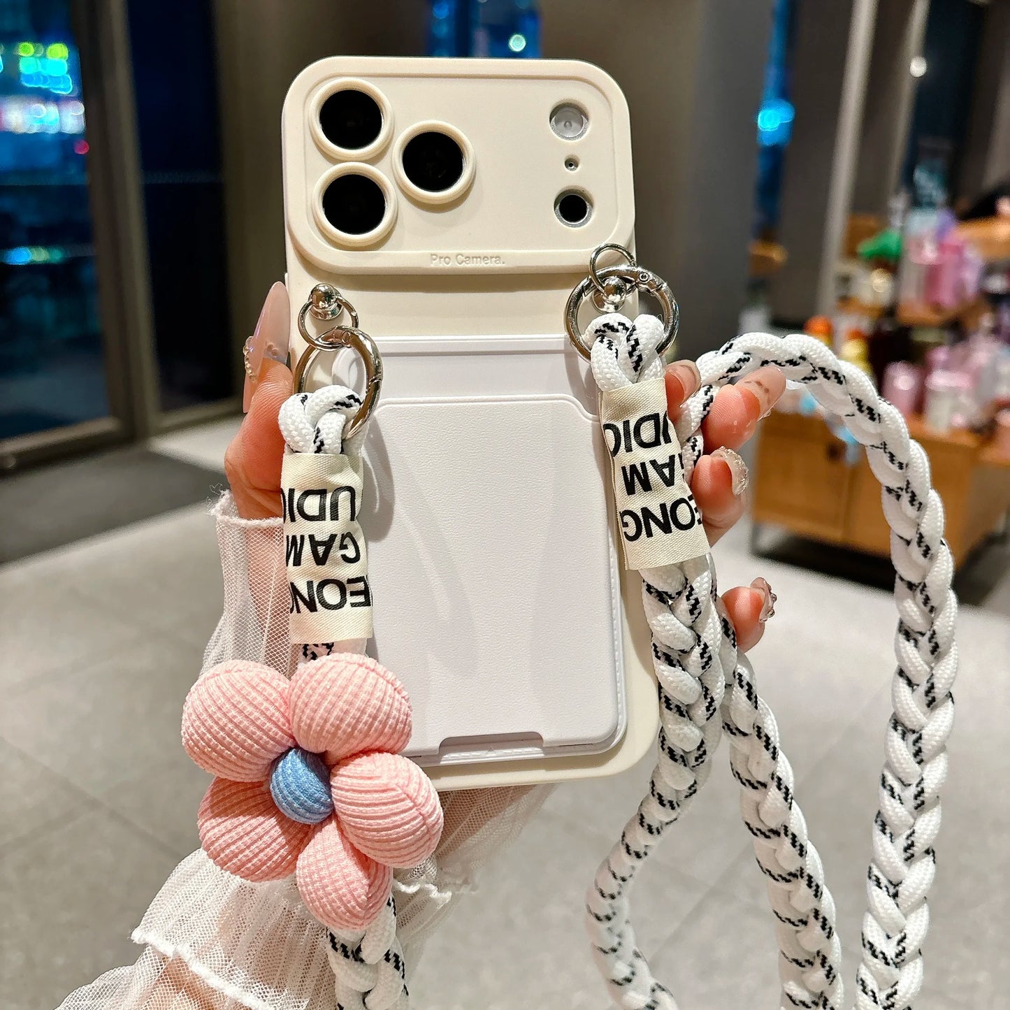 Braided Crossbody Lanyard Phone Case For iPhone