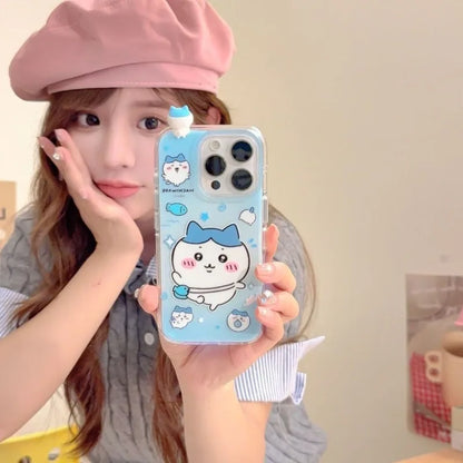 Anime Chiikawa Hachiware Usagi 3D Doll For iPhone