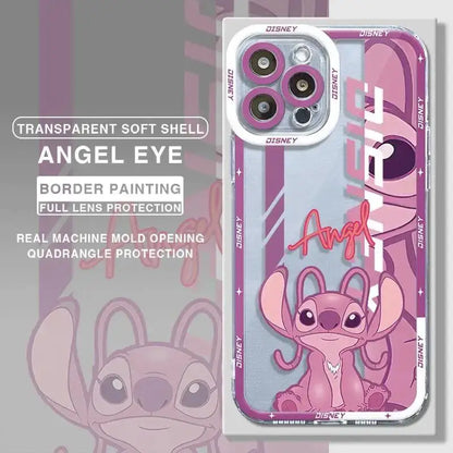 Couple Cartoon Lilo Stitch Phone Case For IPhone