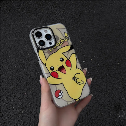 Japan Pokemons Squirtle Pikachu Phone Case For iPhone