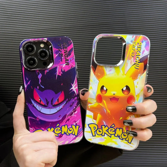 HD Pikachu Gengar Pokemons Phone Case For iPhone