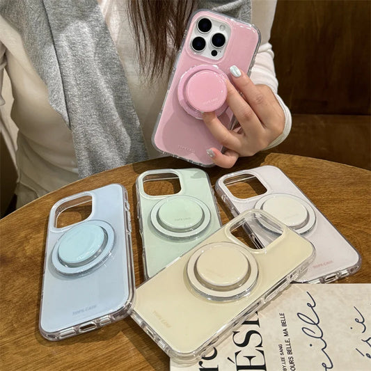 Fashion Macaron Cute Color Magnetic Phone Case