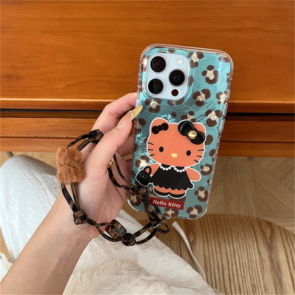Fashion Cute Peal Black Hellokitty Phone Case For iPhone