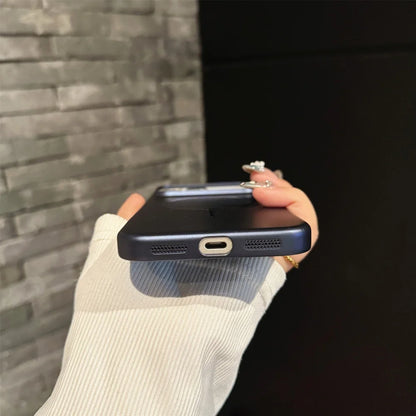 Ultra Thin Metallic Paint Magnetic Case For iPhone