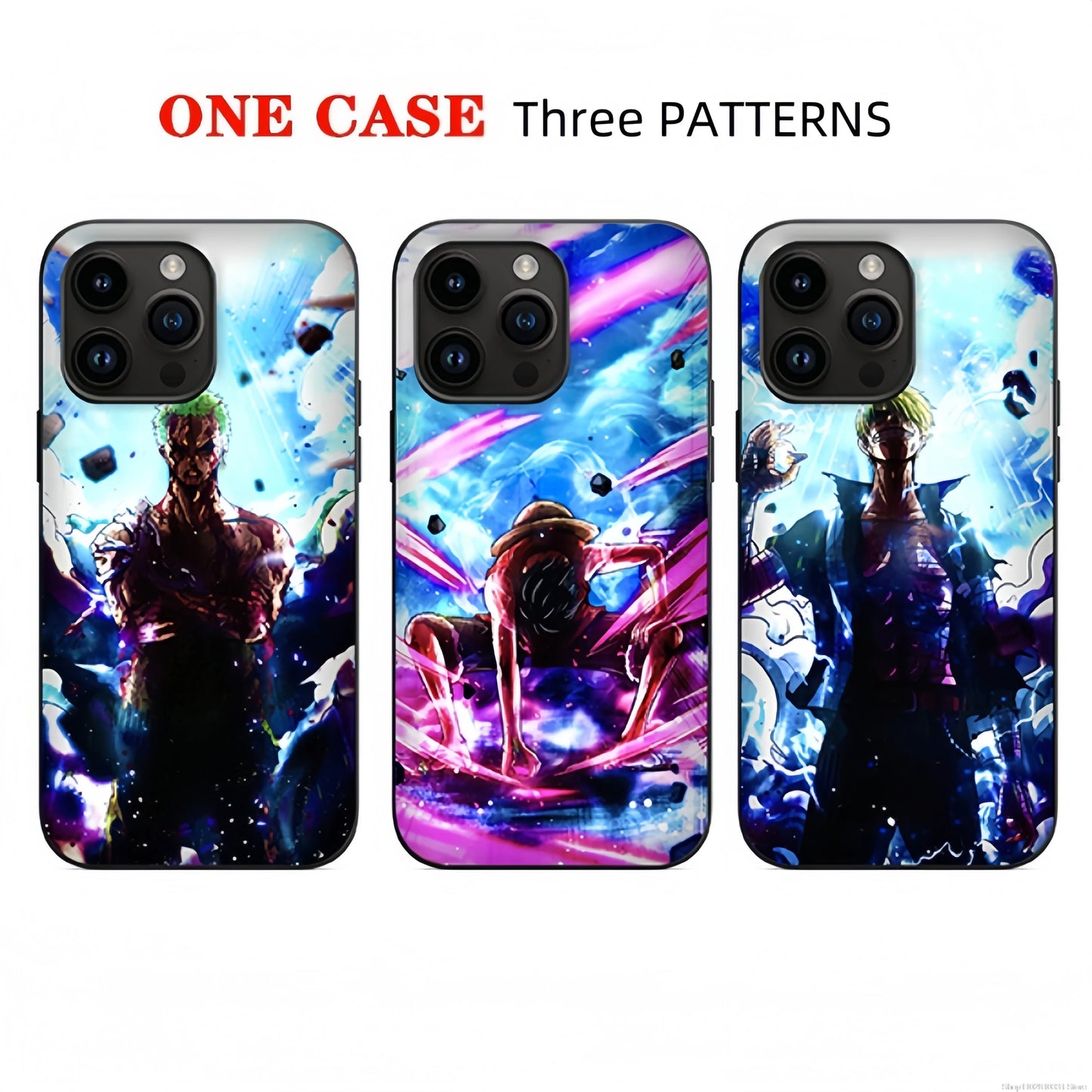 3D illusion One Piece Luffy Nika Phone Case For iPhone