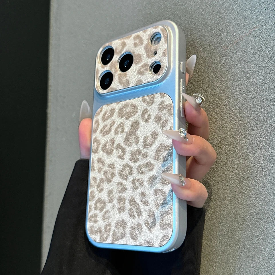 New Big Windows Leopard Phone Case For iPhone
