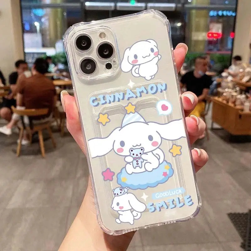 Cute Winnie the Pooh Photo Card Holder Wallet Phone Case For iPhone