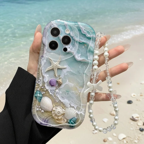 Beach Seashell Starfish Pattern Phone Case For iPhone