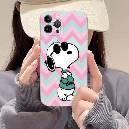 Cartoon Lovely Snoopies Phone Case For iPhone