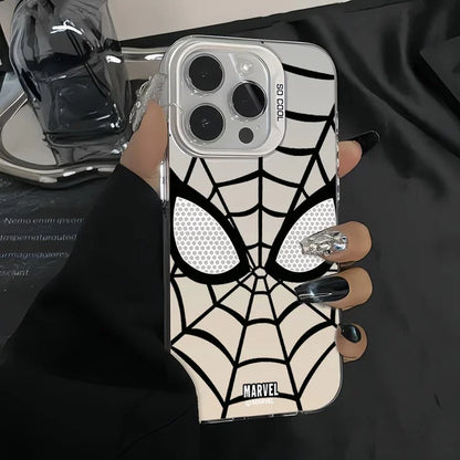 Marvel Spider Man Black White Cool Phone Case For iPhone