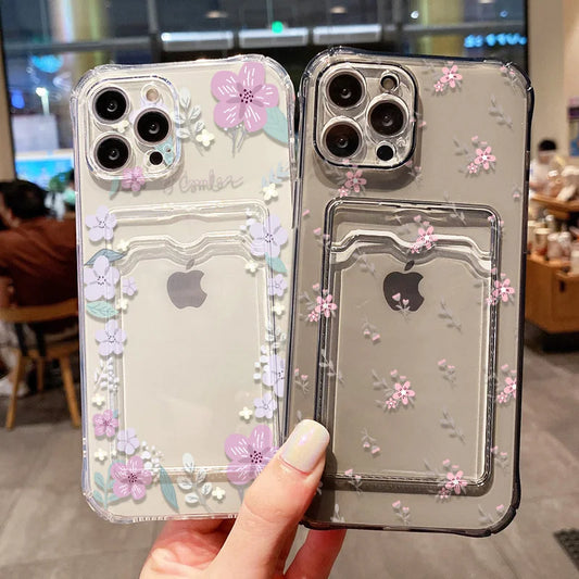 Soft Card Slot Bag Holder Phone Case