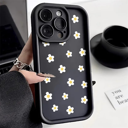 Flower Shockproof Silicone Cover Soft Funda Phone Case