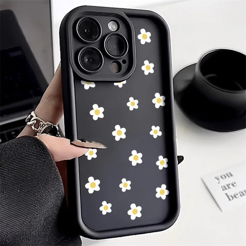 Flower Shockproof Silicone Cover Soft Funda Phone Case