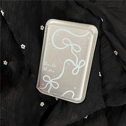 Silver Bow Magnetic Phone Case