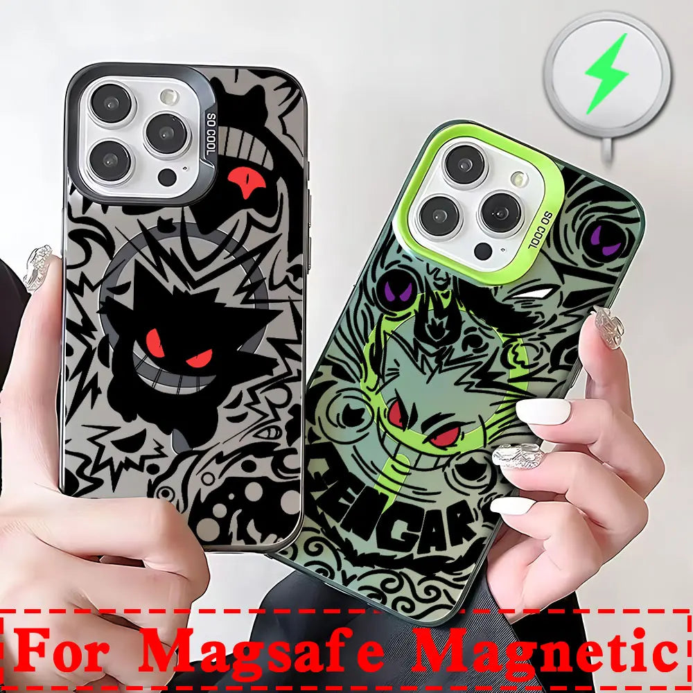 Luxury Gengar Pokemons Magsafe Magnetic Case For iPhone