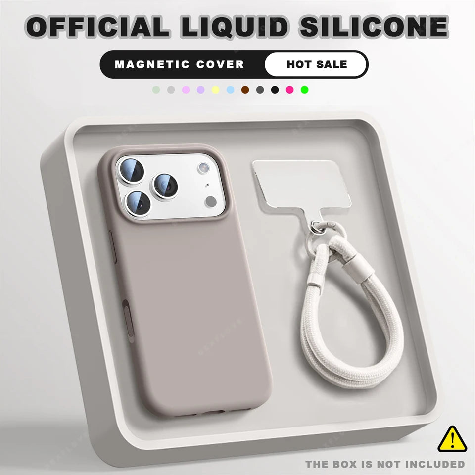 Wrist Strap Magnetic Phone Case For iPhone