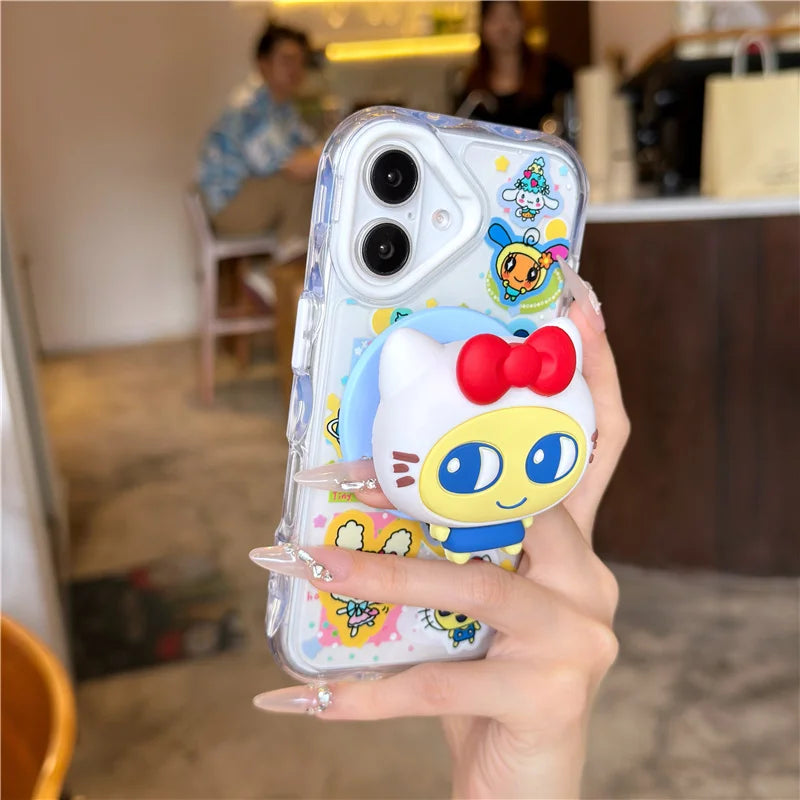 Kawaii Cartoon Animal Magnetic Stand Holder Phone Case