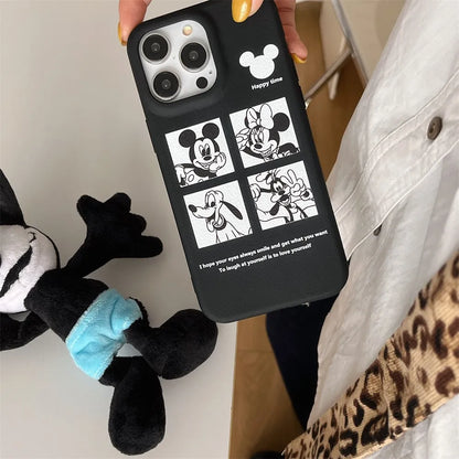 Cartoon Interesting Cute Disney Minnie Mickey Mouse  Soft Phone Case