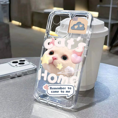 Cute Cat Animal Phone Case For iPhone