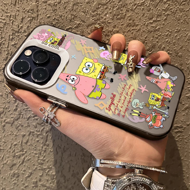 SpongeBob Patrick Star Hard Phone Case For iPhone