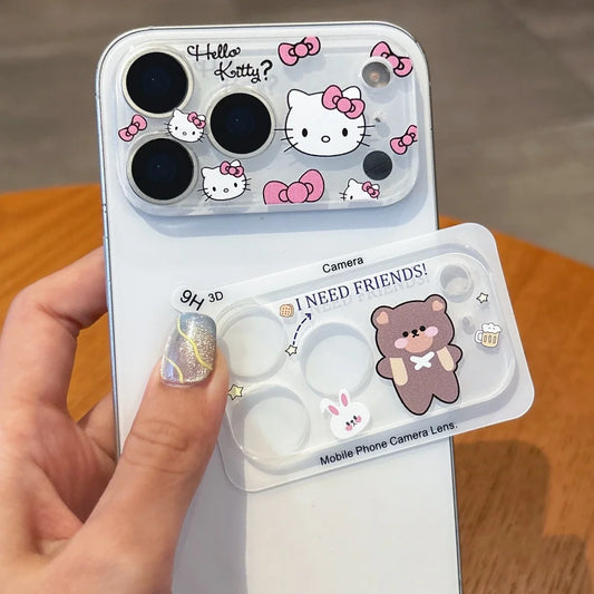 Cute Cartoon Camera Protector Lens Film For iPhone