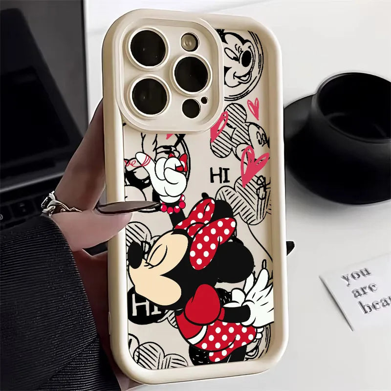 Disney Minnie Mickey Mouse Love Phone Case For iPhone