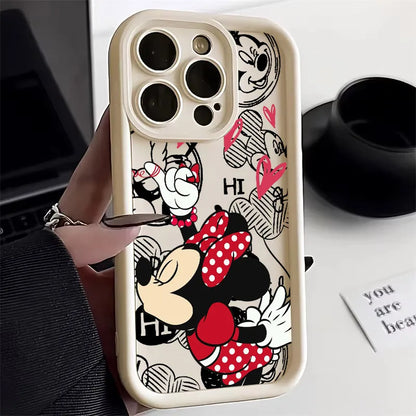 Disney Minnie Mickey Mouse Love Phone Case For iPhone