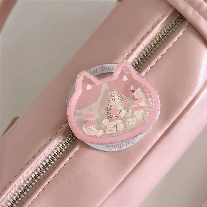 Kawaii Cartoon Cat Magnetic Phone Case