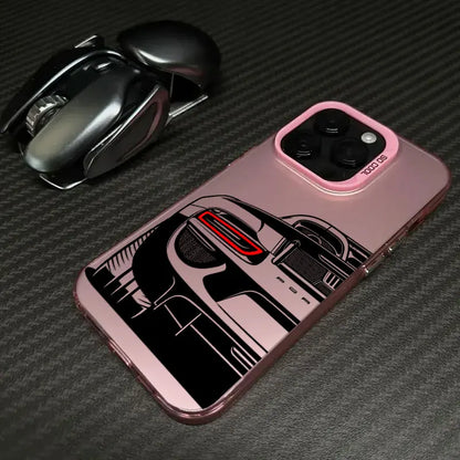 Male Men Sports Car Cartoon Line Coque For iPhone