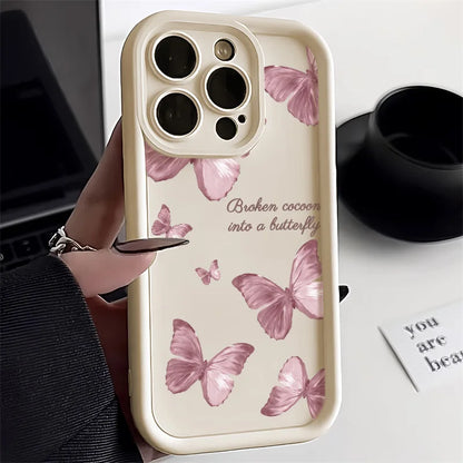 Black Butterfly Silicone Phone Case