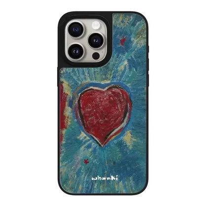Art Museum Silver Black Border Mirror Magnetic Phone Case