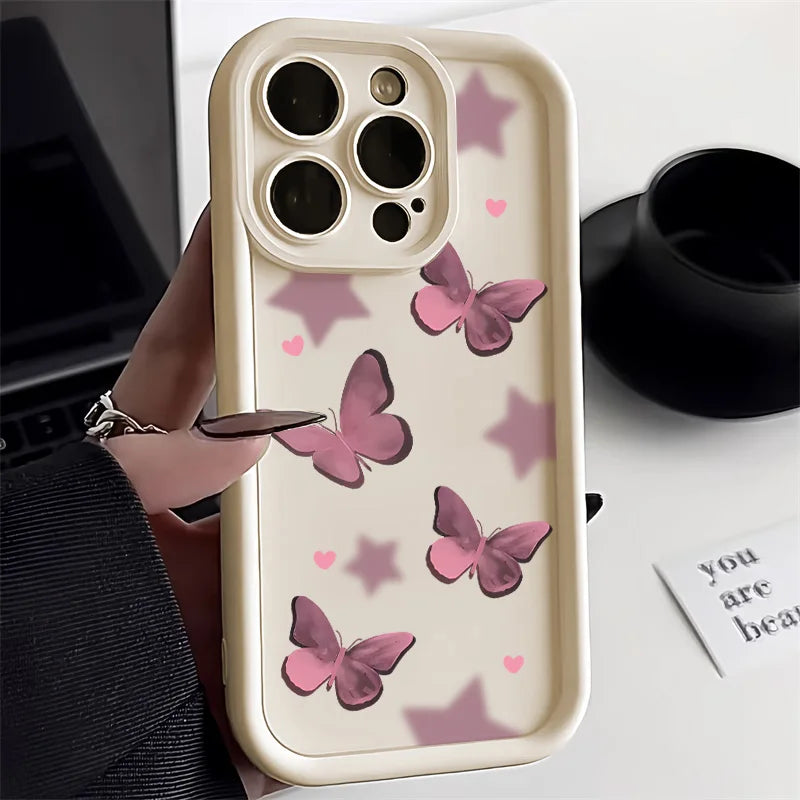 Aesthetic Butterfly Phone Case For iPhone