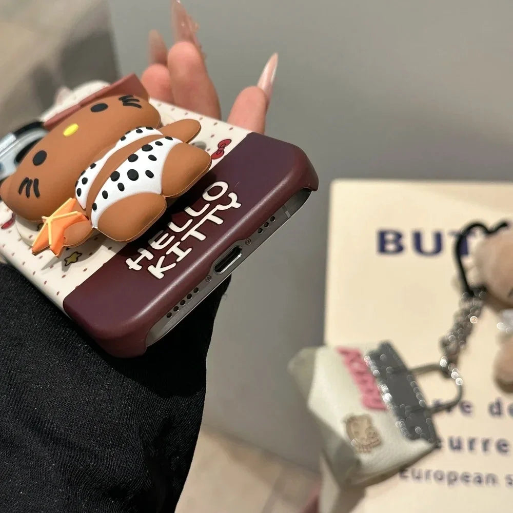 Korean New Cute Cartoon Sanrio Hello Kitty Phone Case For iPhone