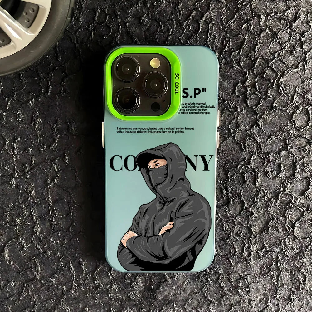 Washable Shockproof CP Puals Frosted Case For iPhone