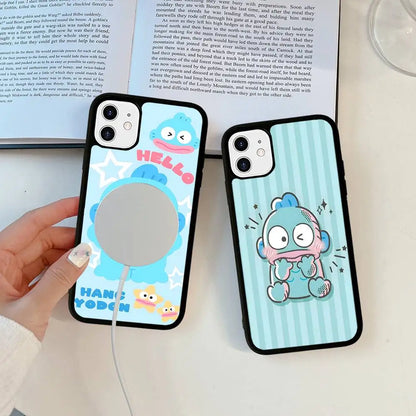 Cute Cartoon Hangyodon Phone Case Magnetic Case For iPhone