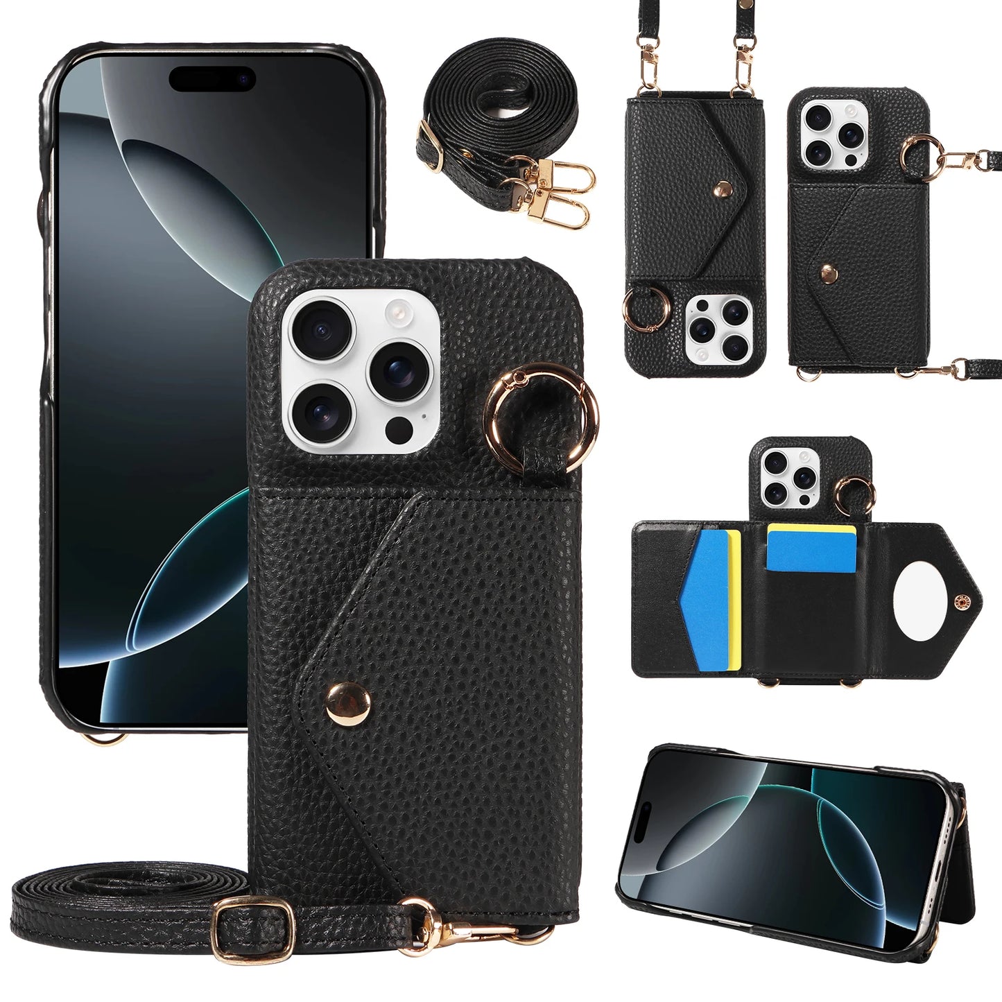 PU Leather Phone Case For iPhone