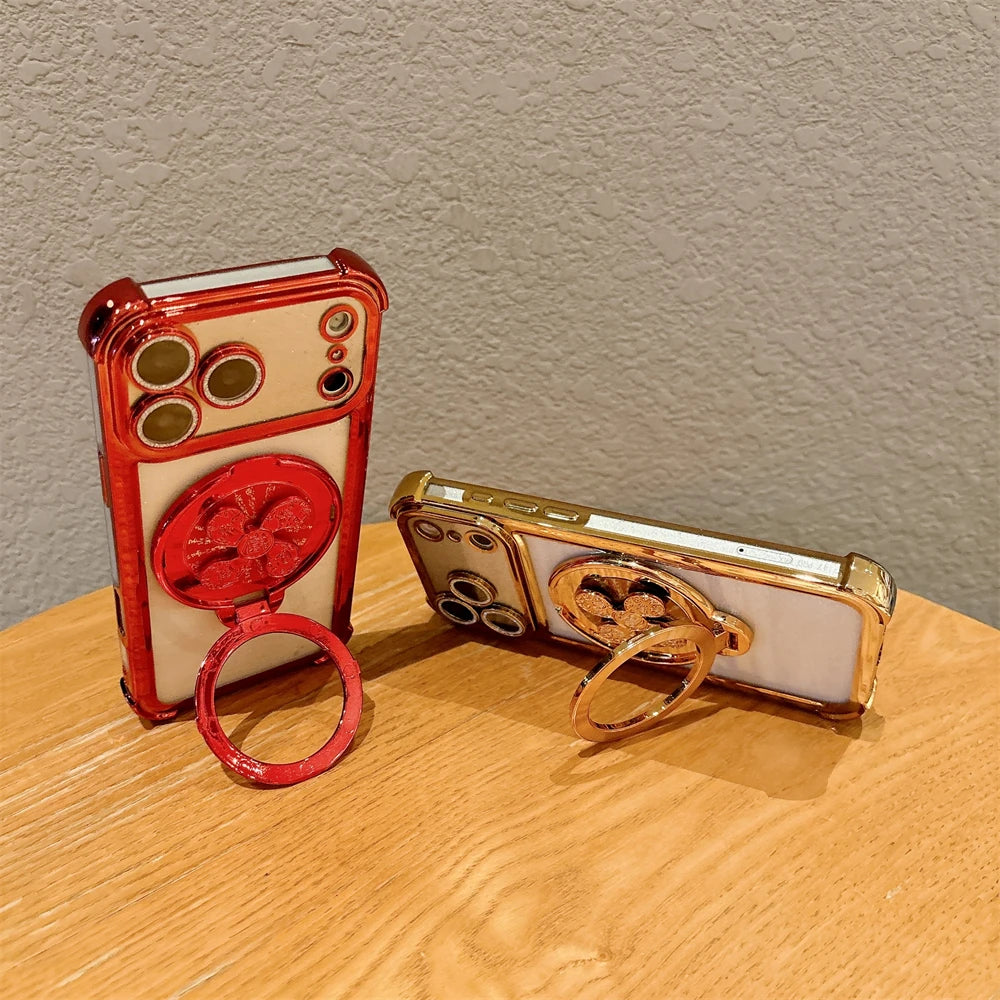 Luxury Corrugated Pattern Magnetic Wireless Charge Case For iPhone