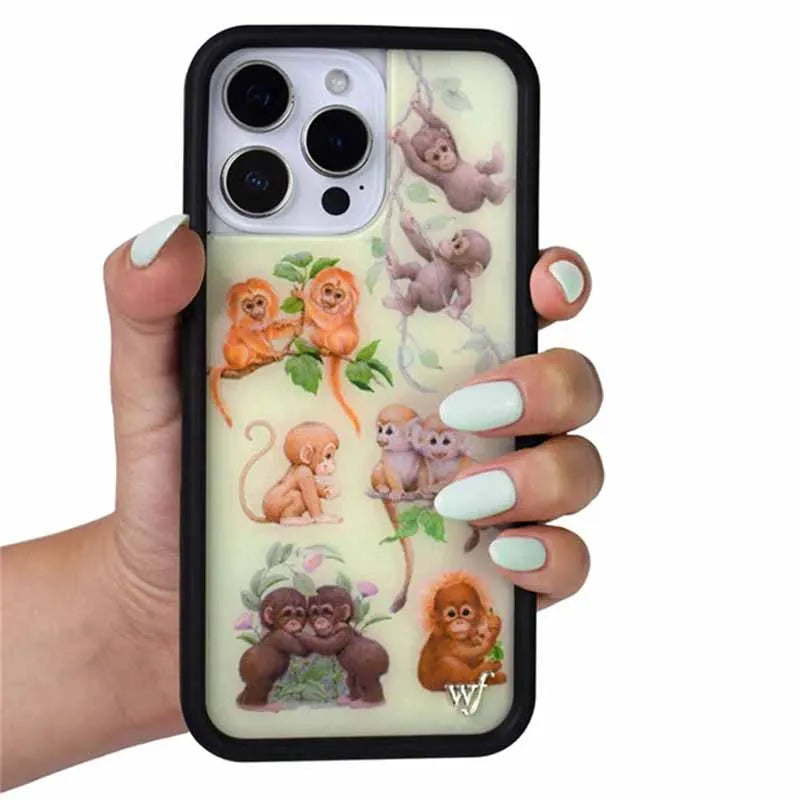 Wildflower INS Monkey Biz Phone Case For iPhone