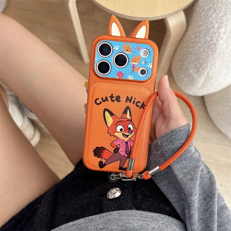 3D Ears Judy Nick iPhone 14 13 Compatible with Phone Case