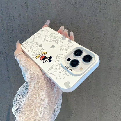 Mickey Minnie Love Cartoon Phone Case For iPhone