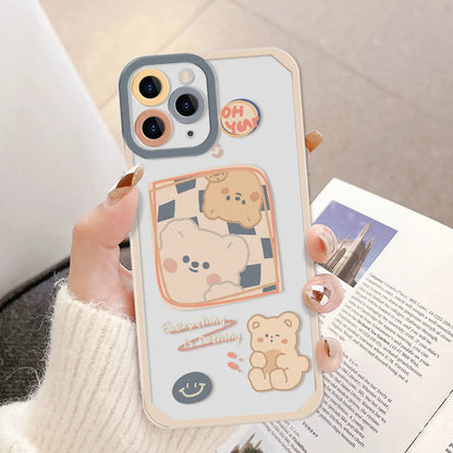 Cute Bear Phone Case For iPhone