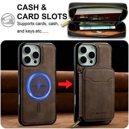 For Magsafe Magnetic Leather Phone Case For iPhone