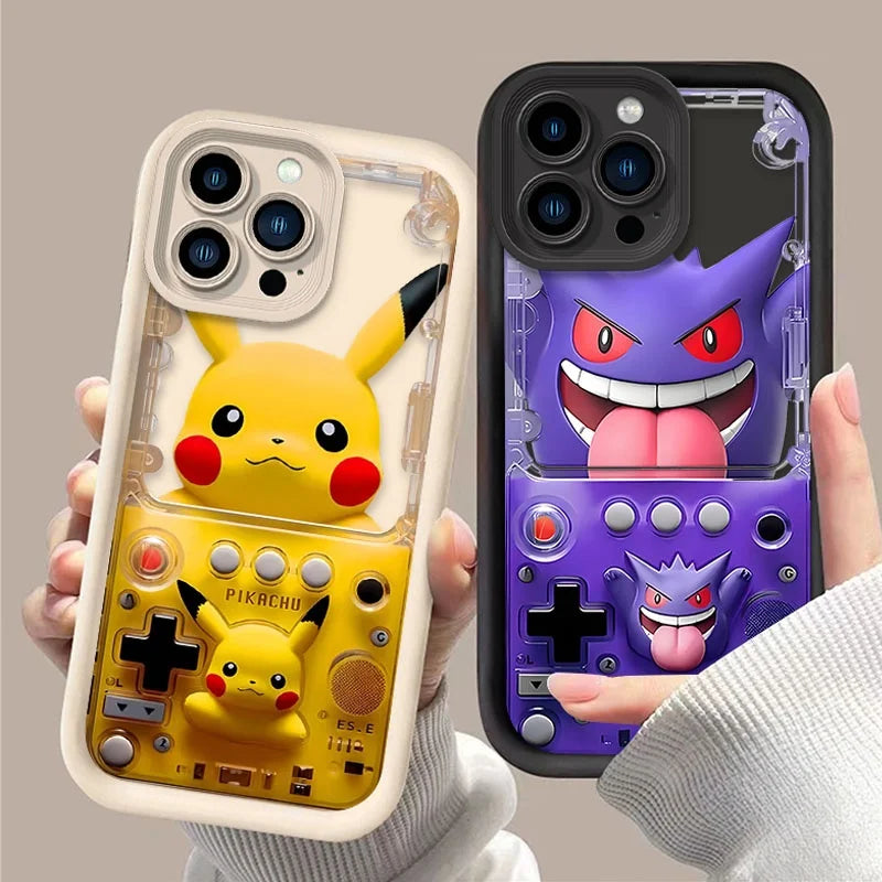 Pokemon Pikachu Gengar Game For iPhone Phone Case