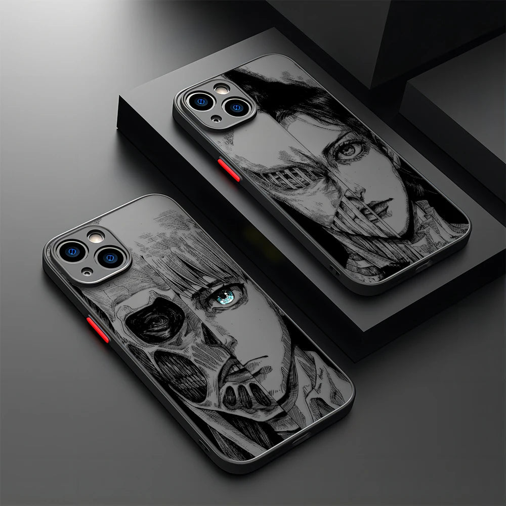 Luxury Attack On Titan Hot Anime Phone Case For iPhone