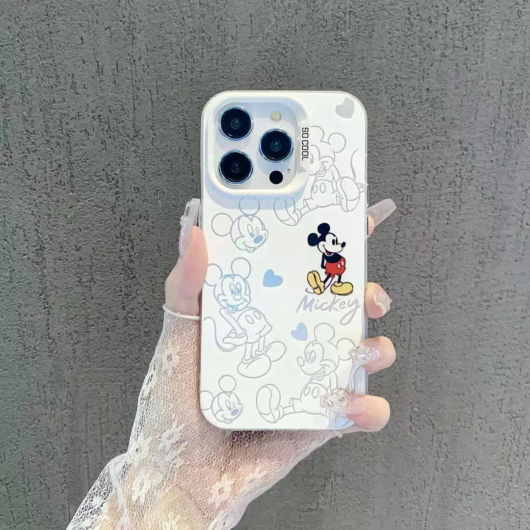 Mickey Minnie Love Cartoon Phone Case For iPhone